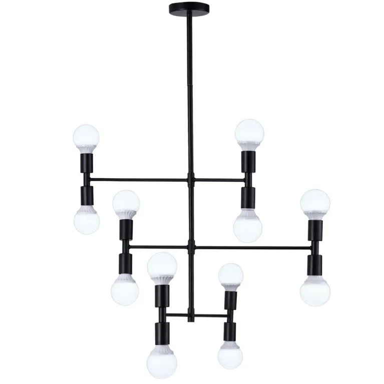 Подвесная люстра Natali Kovaltseva Loft Lux 75129/12C Black в Нижнем Новгороде