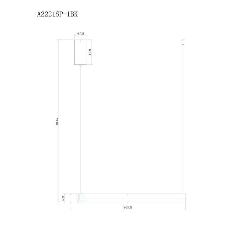 Подвесной светодиодный светильник Arte Lamp Veritate A2221SP-1BR в Нижнем Новгороде