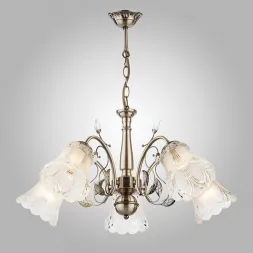 Подвесная люстра Eurosvet 30009/5 античная бронза