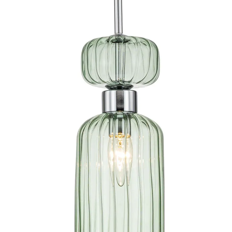 Подвесной светильник Escada Gloss 1141/1S Chrome/Green в Нижнем Новгороде
