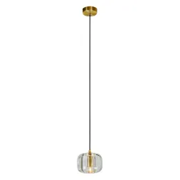 Подвесной светильник Belfast Pansy 6214-1 BR CL