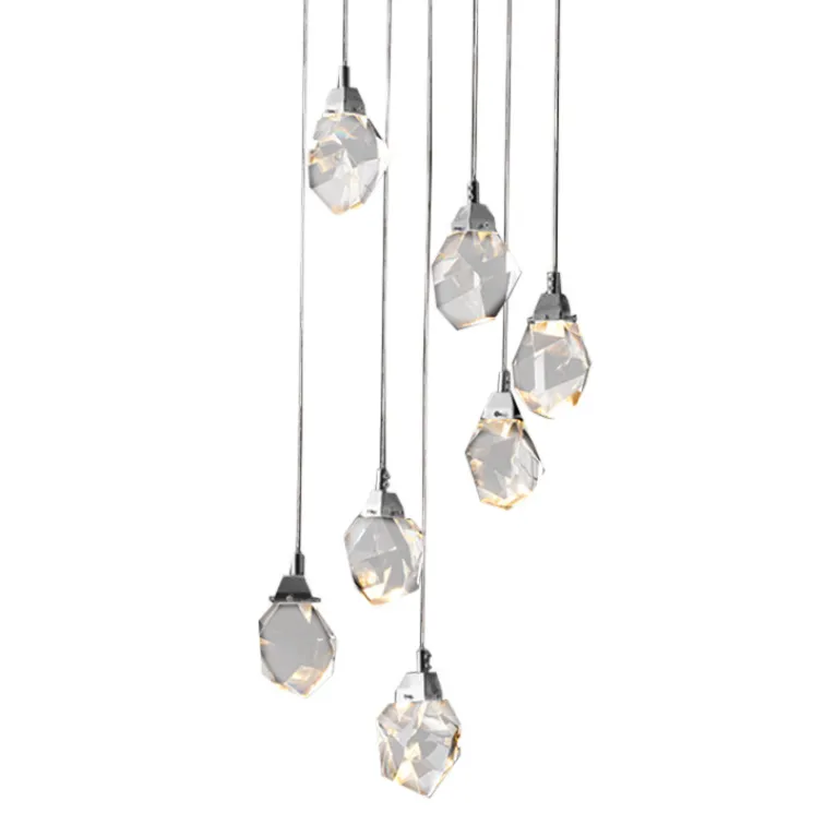 Подвесной светильник Delight Collection Crystal rock MD-020B-7 chrome в Нижнем Новгороде