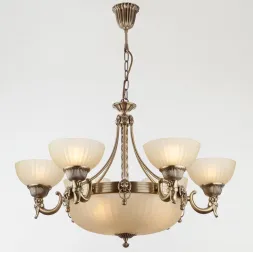 Подвесная люстра Eurosvet 89247/6+3 античная бронза