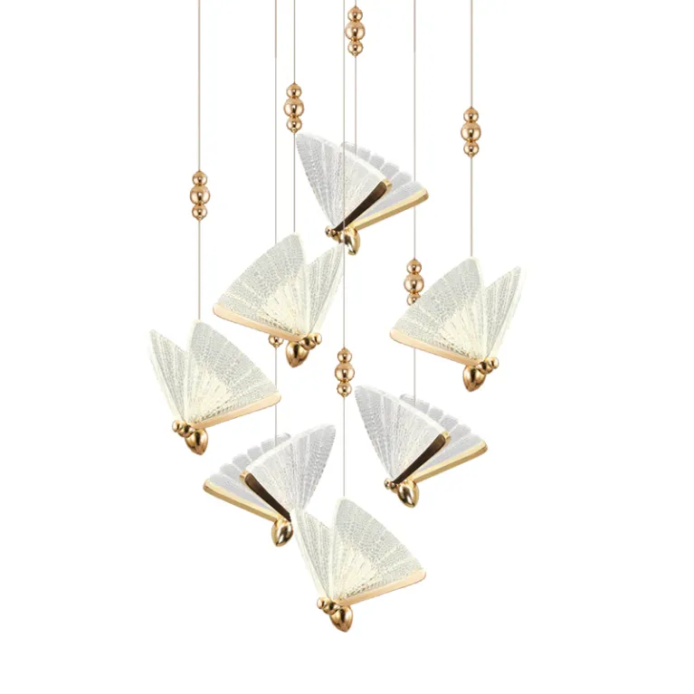 Подвесной светильник Delight Collection Butterfly OM8201008-7 rose gold в Нижнем Новгороде