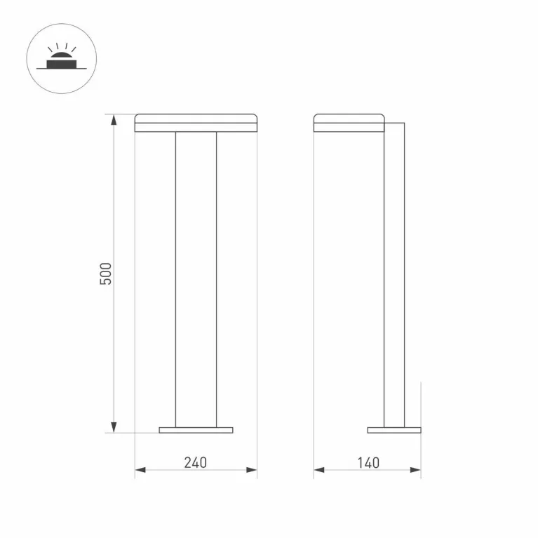 Уличный светодиодный светильник Arlight LGD-Tent-Boll-H500-9W Warm3000 029969(2) в Нижнем Новгороде