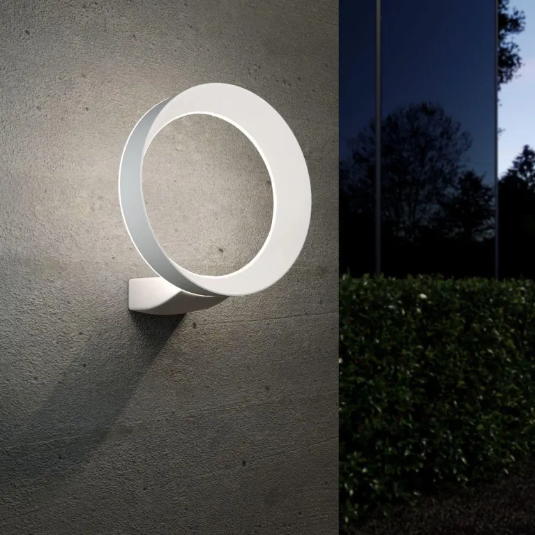 Уличный настенный светодиодный светильник Elektrostandard Ring 1710 Techno Led белый 4690389175961 в Нижнем Новгороде