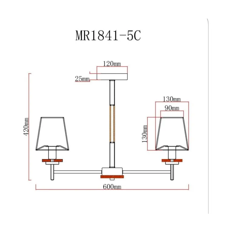Потолочная люстра MyFar Daniel MR1841-5C в Нижнем Новгороде