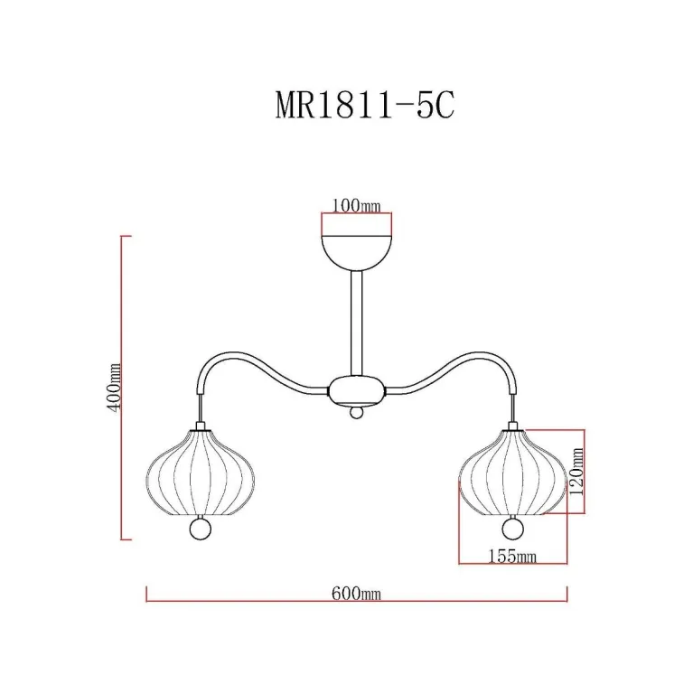 Потолочная люстра MyFar Katrin MR1811-5C в Нижнем Новгороде