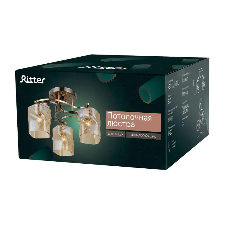 Потолочная люстра Ritter Royal 52419 9 в Нижнем Новгороде