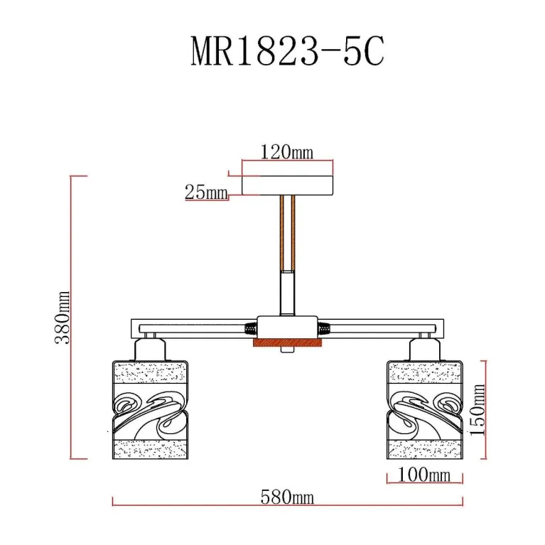 Потолочная люстра MyFar Olivia MR1823-5C в Нижнем Новгороде
