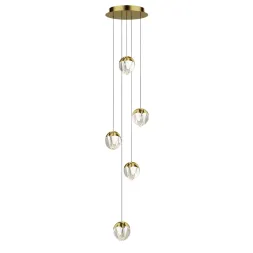 Подвесной светильник Delight Collection MD24001033-5A gold/clear