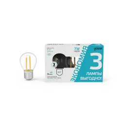 Лампа светодиодная Gauss Filament E27 7W 4100K 105902207T