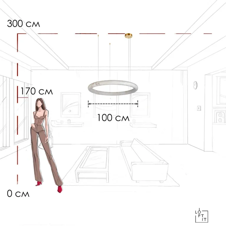Подвесная люстра Loft IT Oslo 10407/1000 в Нижнем Новгороде