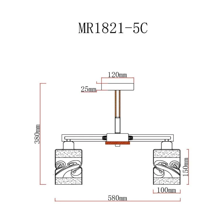 Потолочная люстра MyFar Olivia MR1821-5C в Нижнем Новгороде
