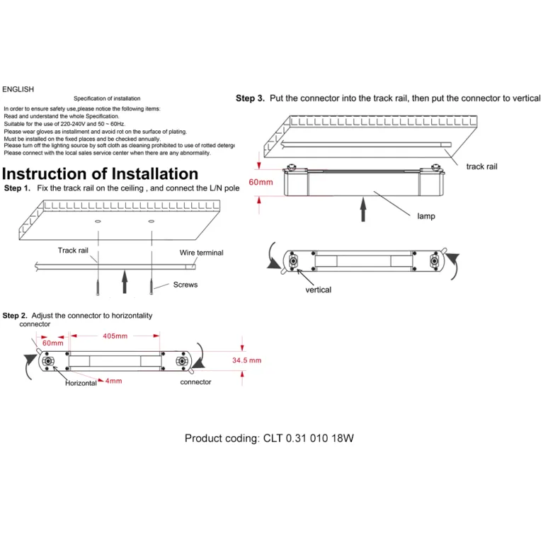 Трековый однофазный светильник Crystal Lux CLT 0.31 010 18W WH M4000K в Нижнем Новгороде