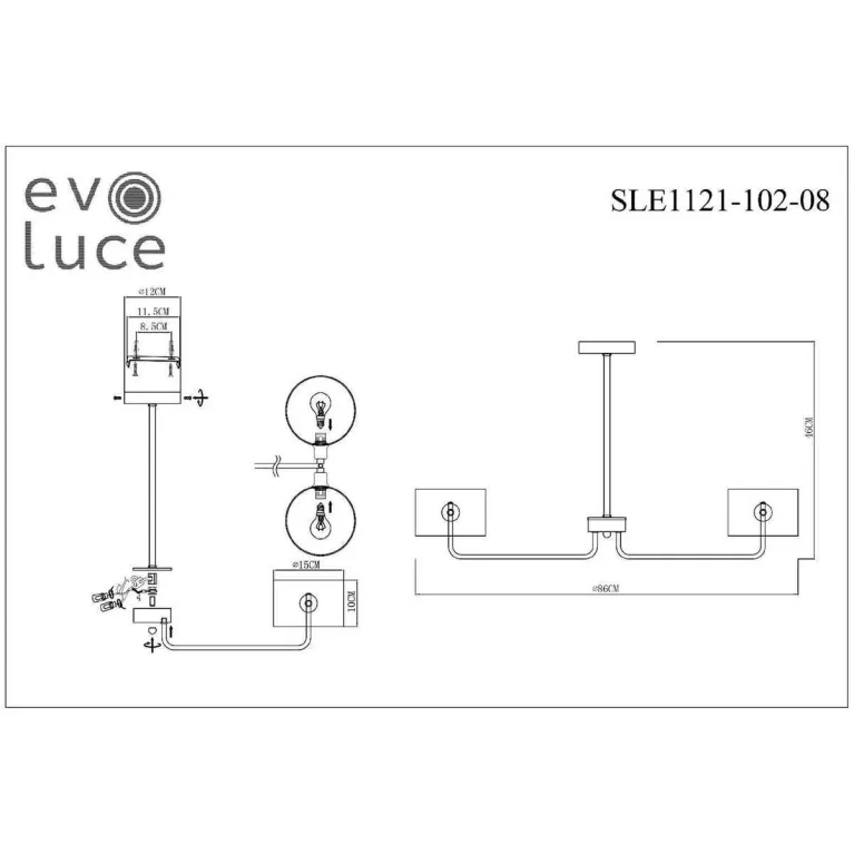 Потолочная люстра Evoluce Aerin SLE1121-102-08 в Нижнем Новгороде