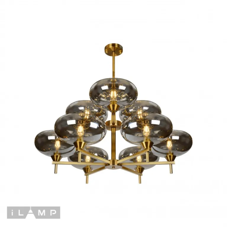 Подвесная люстра iLamp Rivoli 6607/9 GD в Нижнем Новгороде