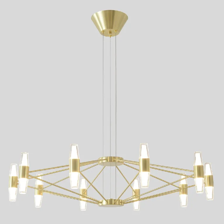 Подвесная люстра Crystal Lux DOROTEA SP10 GOLD в Нижнем Новгороде