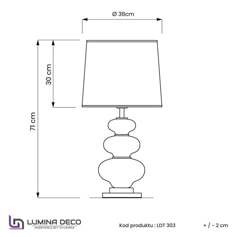 Настольная лампа Lumina Deco Briston LDT 303 CHR+BK в Нижнем Новгороде