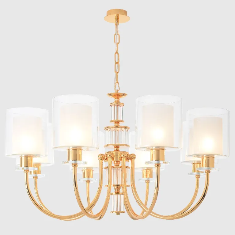 Подвесная люстра Crystal Lux ELENA SP8 GOLD в Нижнем Новгороде