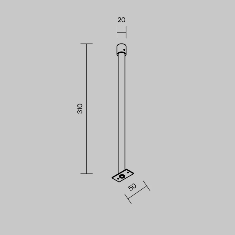 Жесткий подвес для уличной трековой системы Maytoni Elasity IP O-TR001-HL-B300 в Нижнем Новгороде