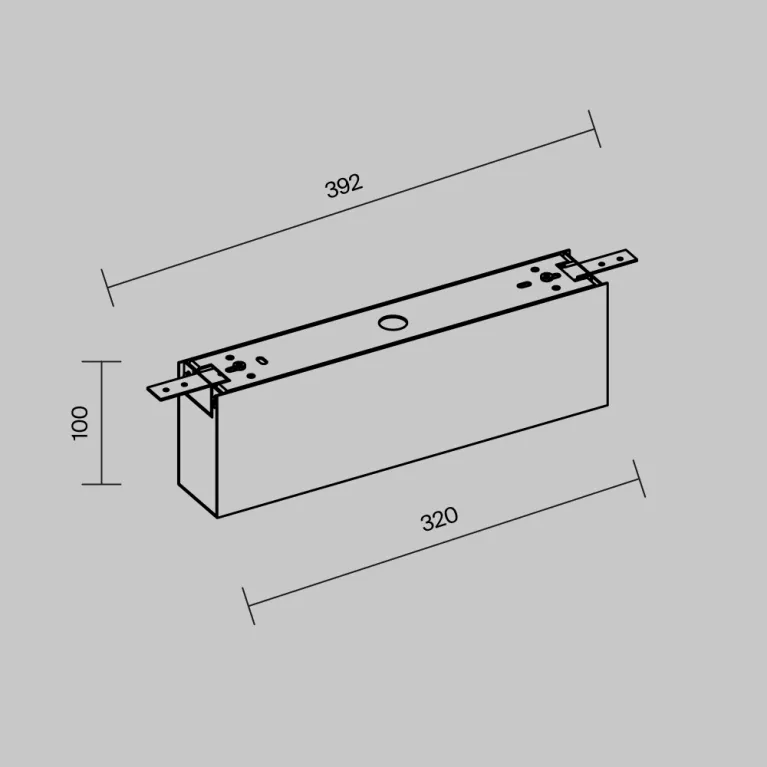 Короб для блока питания уличной трековой системы Maytoni Elasity IP O-TR001-BX-B в Нижнем Новгороде