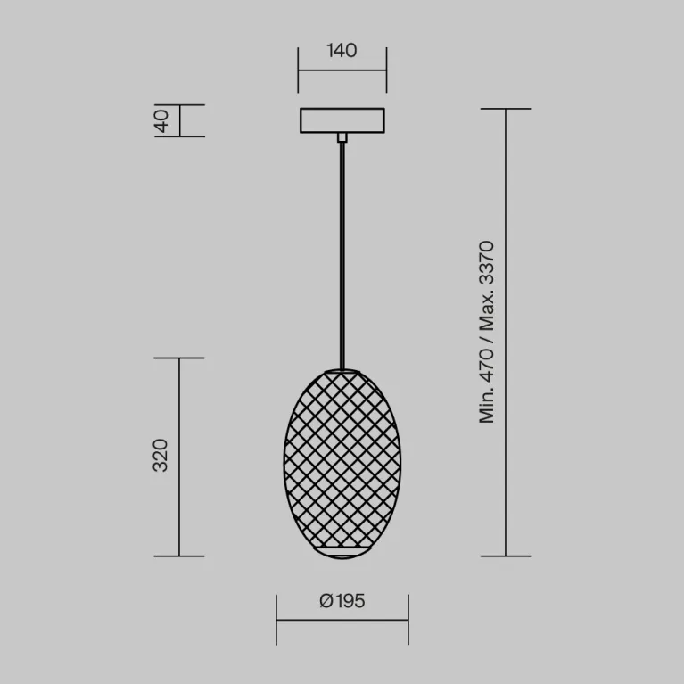Подвесной светильник Maytoni Bruma MOD397PL-L14B3K в Нижнем Новгороде
