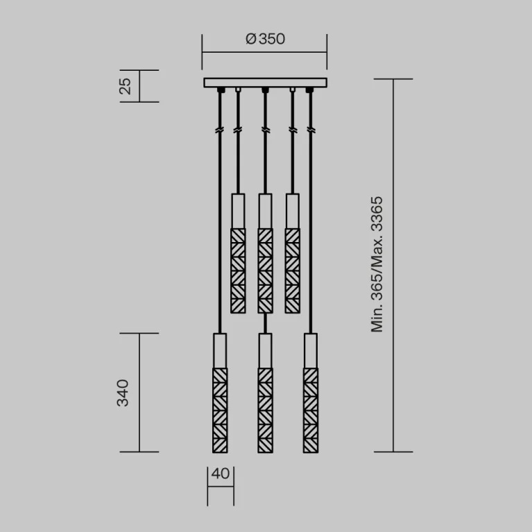Подвесной светильник Maytoni Selemo MOD328PL-L18BS3K в Нижнем Новгороде