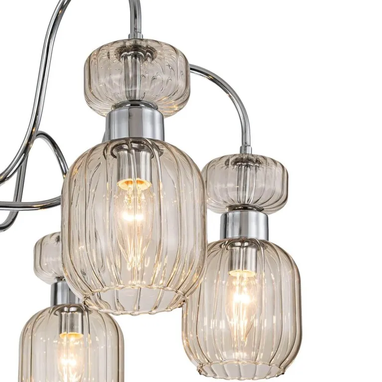 Потолочная люстра Escada Gloss 1141/6PL Chrome/Beige в Нижнем Новгороде