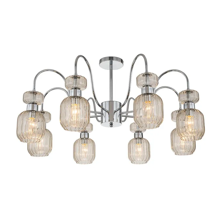 Потолочная люстра Escada Gloss 1141/8PL Chrome/Beige в Нижнем Новгороде