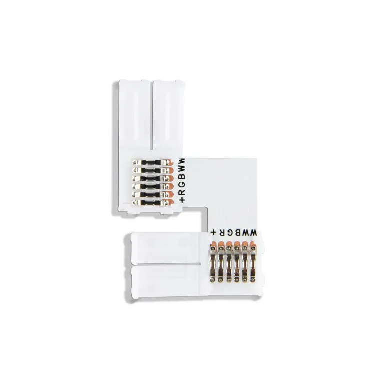 Соединитель угловой L для светодиодной ленты Ambrella Light 5050 12/24V (6 конт.) GS6801 (10шт) в Нижнем Новгороде