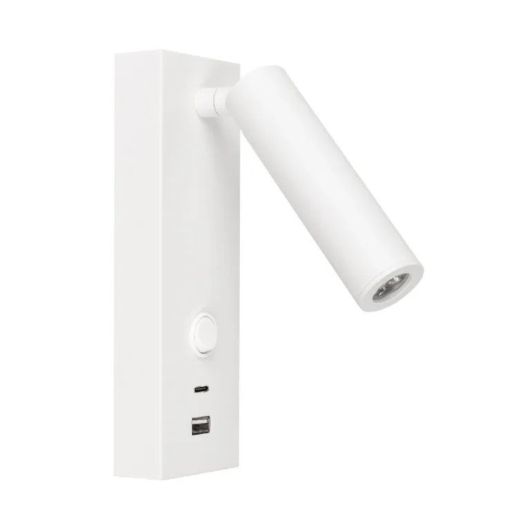 Спот Arlight SP-BED-CHARGE-S60x125-3W Warm3000 (WH, 20 deg, 230V, USB-A, USB-C) 031394(1) в Нижнем Новгороде