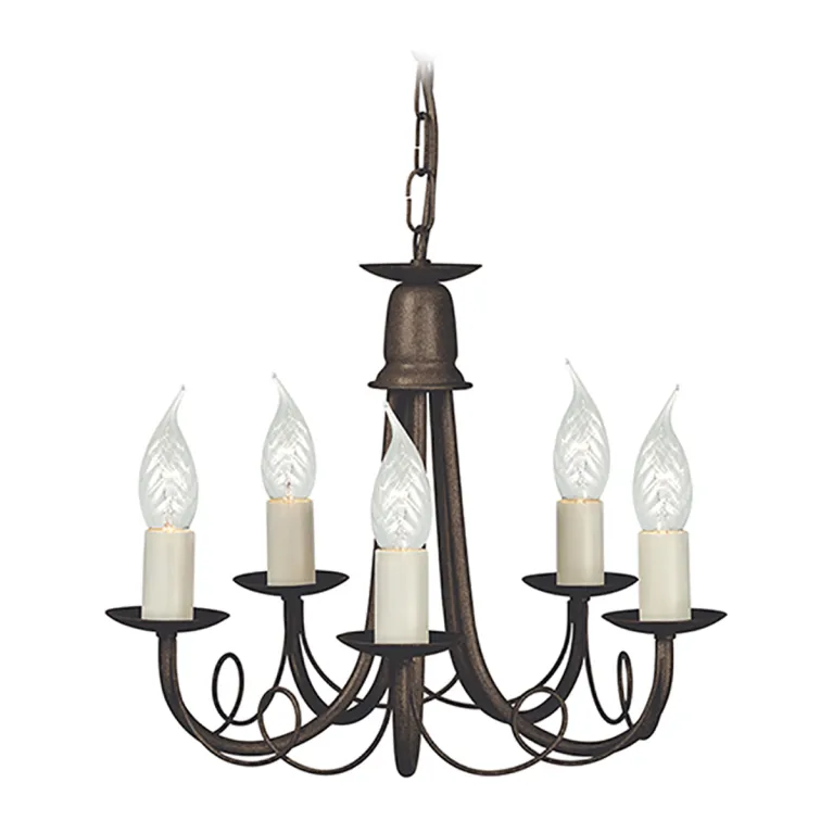 Подвесная люстра Elstead Lighting Minster MN5-BLK-GOLD в Нижнем Новгороде