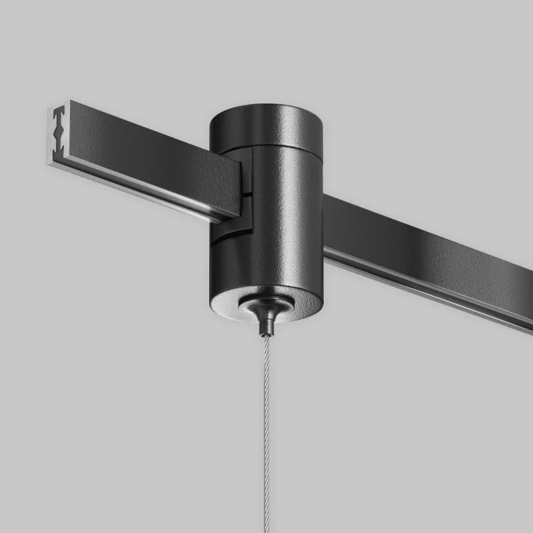Коннектор с тросовым подвесом для магнитного шинопровода Maytoni Technical Tau Flarity TRA154SW-1B в Нижнем Новгороде