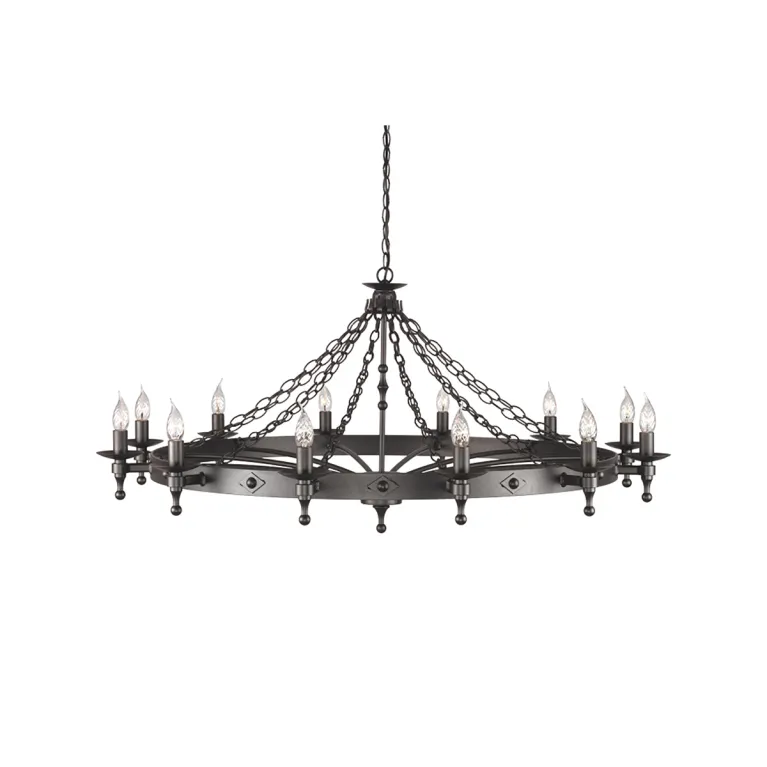 Подвесная люстра Elstead Lighting Warwick WR12-GRAPHITE в Нижнем Новгороде