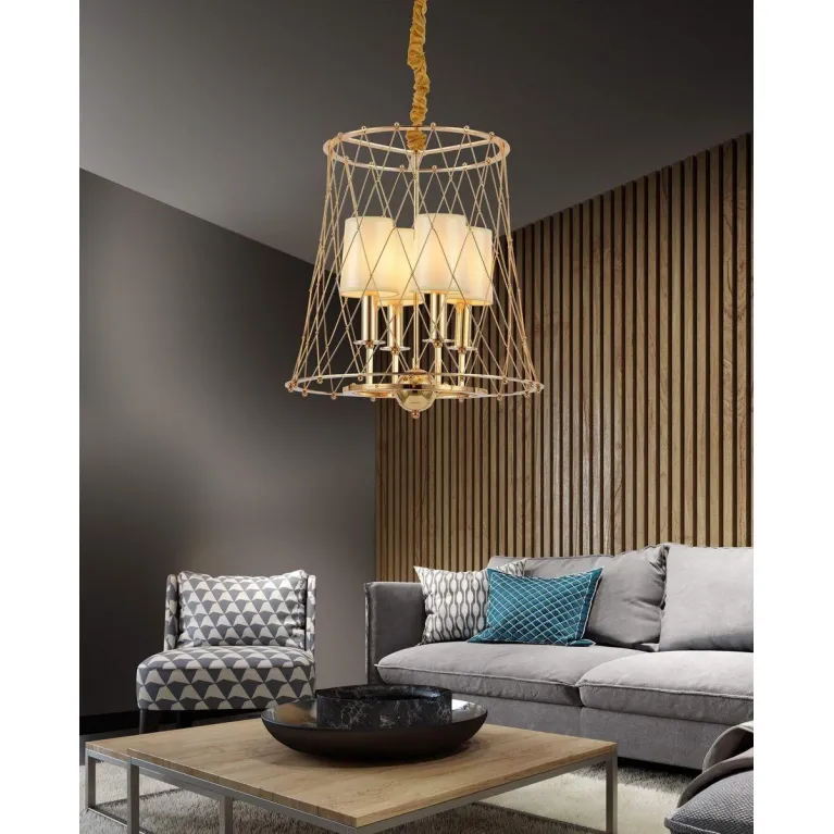 Подвесная люстра Lumina Deco Berton LDP 8013-4 F.GD в Нижнем Новгороде