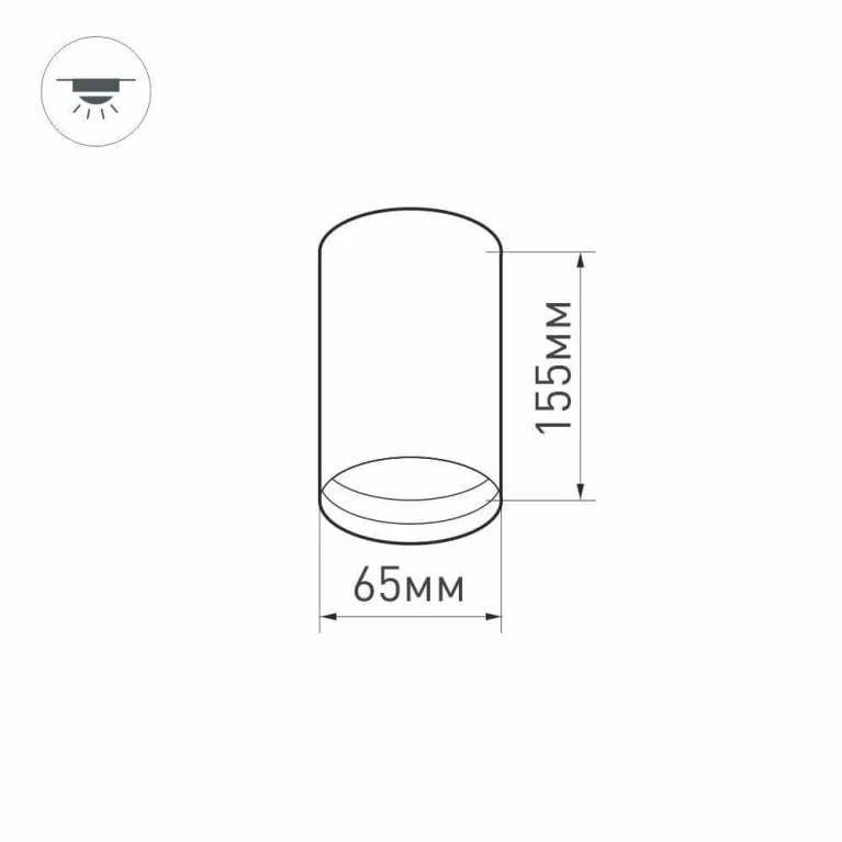Потолочный светодиодный светильник Arlight SP-Polo-Surface-R65-8W Warm3000 027507 в Нижнем Новгороде