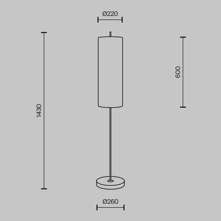 Торшер Maytoni Glamping MOD437FL-01B в Нижнем Новгороде