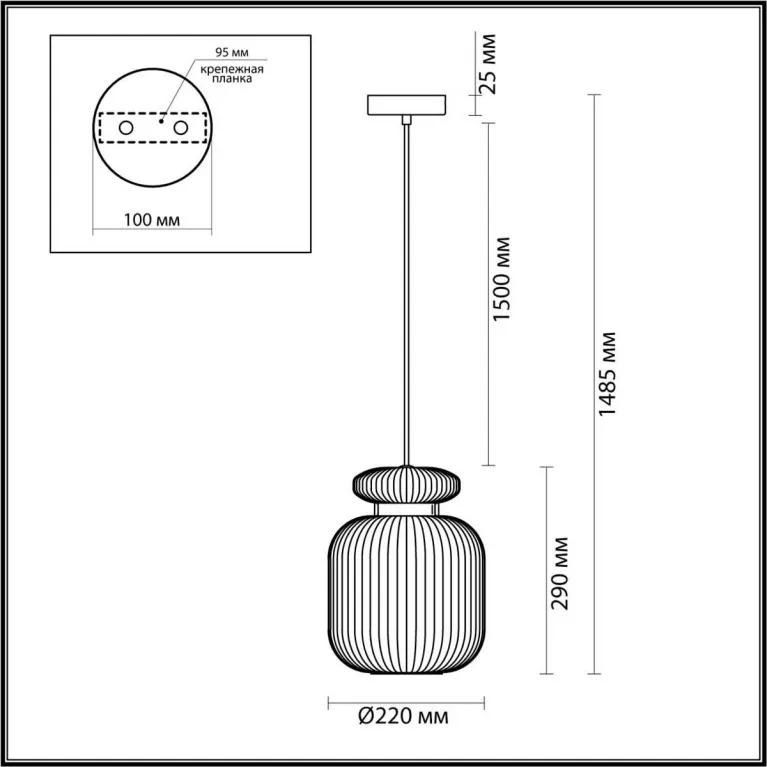 Подвесной светильник Odeon Light JUGI 5042/1C в Нижнем Новгороде
