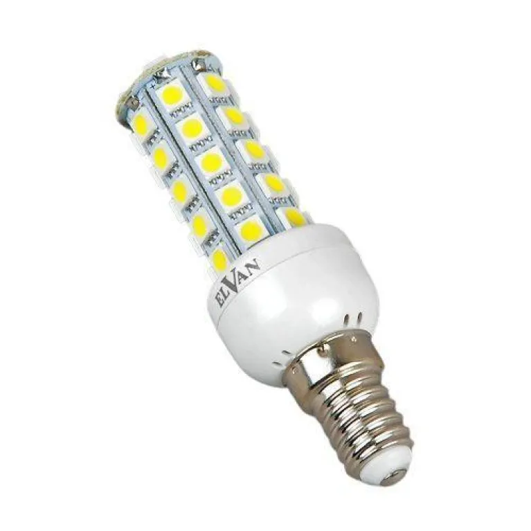 Лампа светодиодная Elvan E14 9W 3000K прозрачная E27-9W-3000К-40LED в Нижнем Новгороде