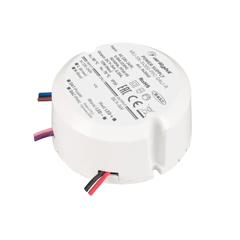 Блок питания Arlight ARJ-SN-34350-PFC-DALI-R (12W, 9-34V, 0.35A) 043062 в Нижнем Новгороде