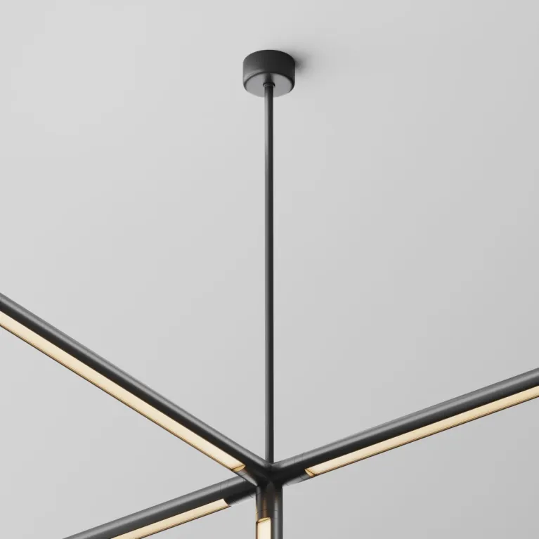 Подвес на жестком основании с потолочной чашей Maytoni Shelf CA030C-SL-L500-B в Нижнем Новгороде