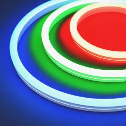 Светодиодная герметичная лента Arlight MOONLIGHT-SIDE-B84-12x24mm 24V RGB (12 W/m, IP68, 5m, wire x2