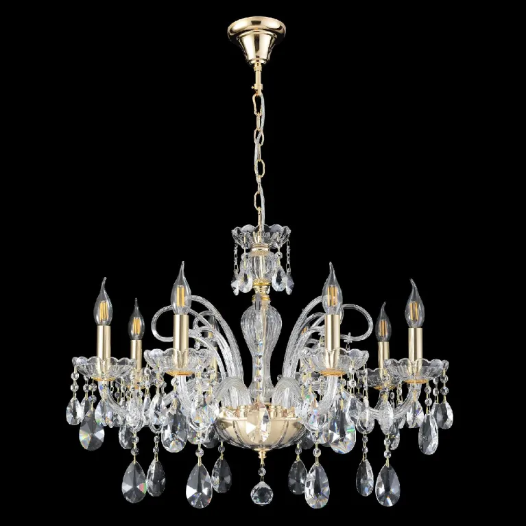 Подвесная люстра Crystal Lux MONICA SP8 GOLD в Нижнем Новгороде