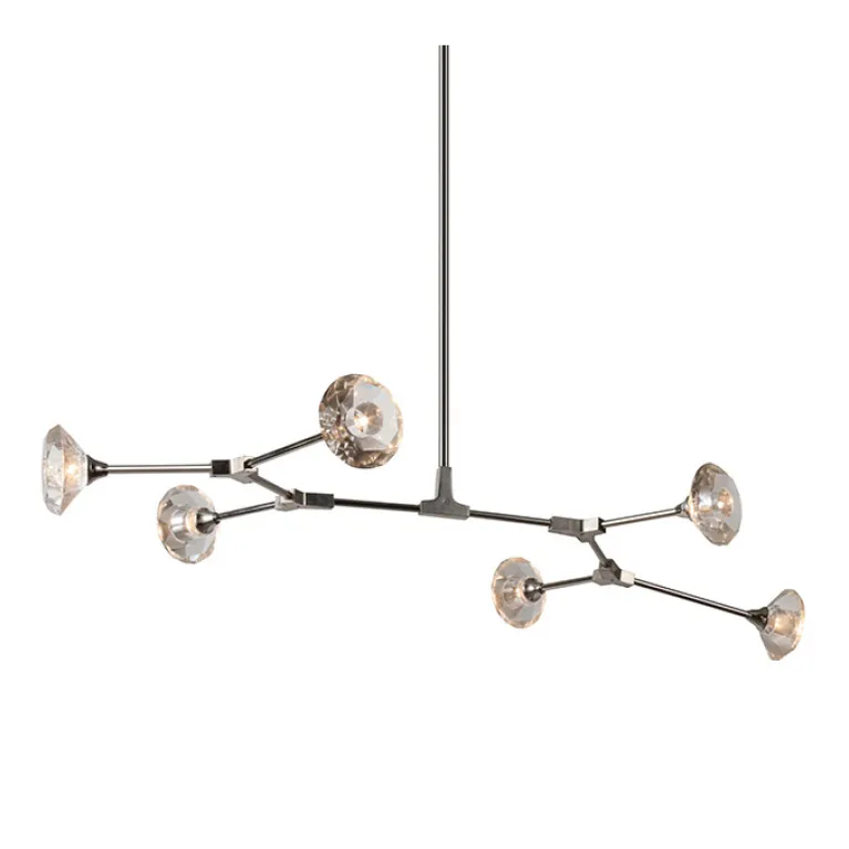 Люстра на штанге DeLight Collection Salasco KR0776P-6 nickel в Нижнем Новгороде