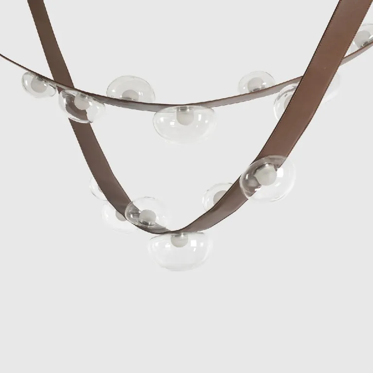 Подвесная люстра Crystal Lux BOSQUE SP7 L3000 BROWN/TRANSPARENT в Нижнем Новгороде