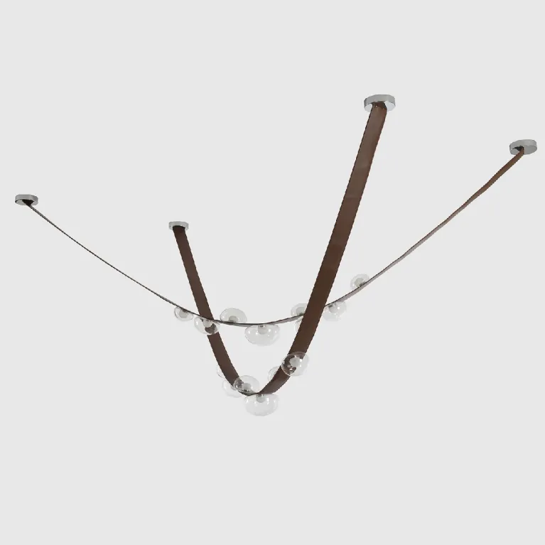 Подвесная люстра Crystal Lux BOSQUE SP7 L3000 BROWN/TRANSPARENT в Нижнем Новгороде