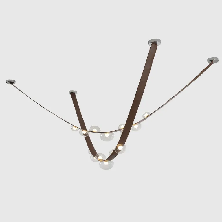 Подвесная люстра Crystal Lux BOSQUE SP7 L3000 BROWN/TRANSPARENT в Нижнем Новгороде