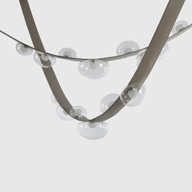 Подвесная люстра Crystal Lux BOSQUE SP7 L3000 GREY/TRANSPARENT в Нижнем Новгороде