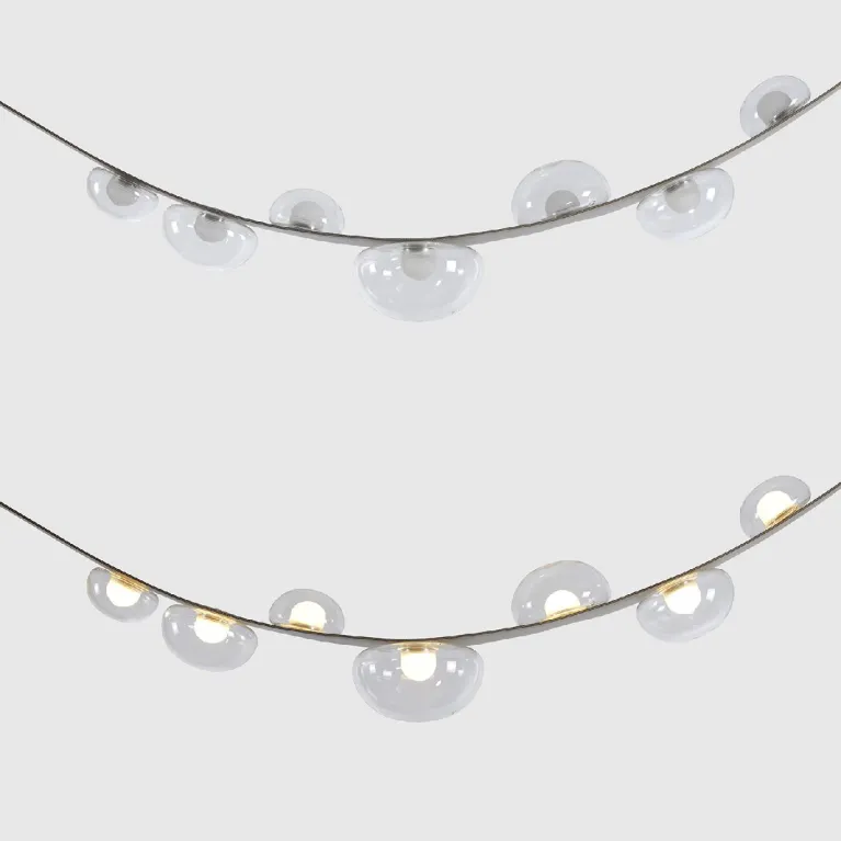 Подвесная люстра Crystal Lux BOSQUE SP7 L3000 GREY/TRANSPARENT в Нижнем Новгороде